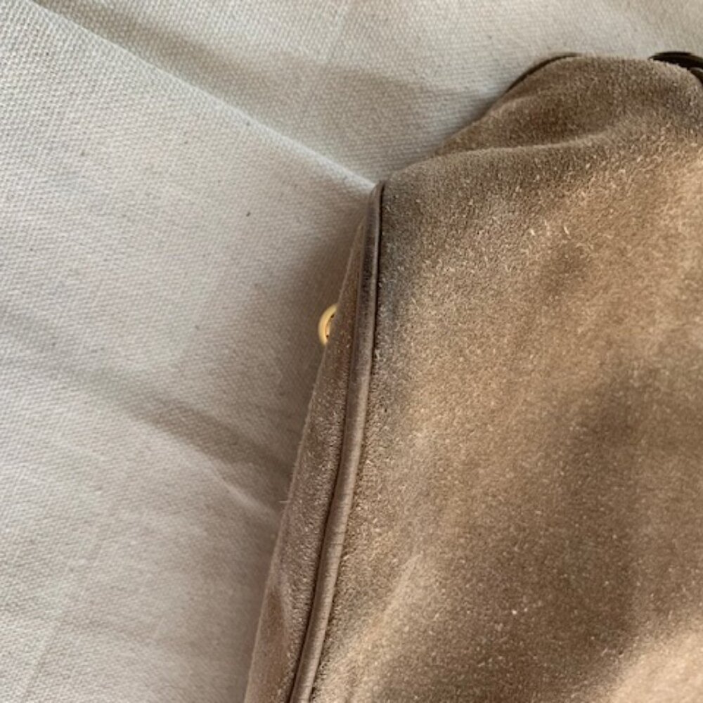 Gucci Tan Suede 1973 Top Handle Satchel - Picture 11 of 16